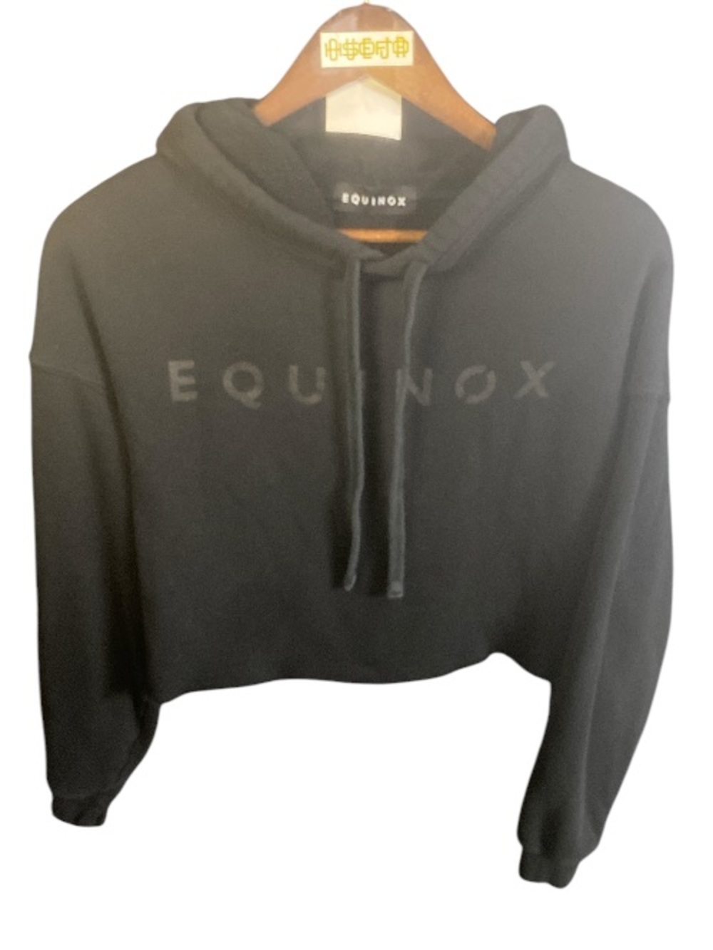 Equinox Black Cropped Hoodie sz S/M